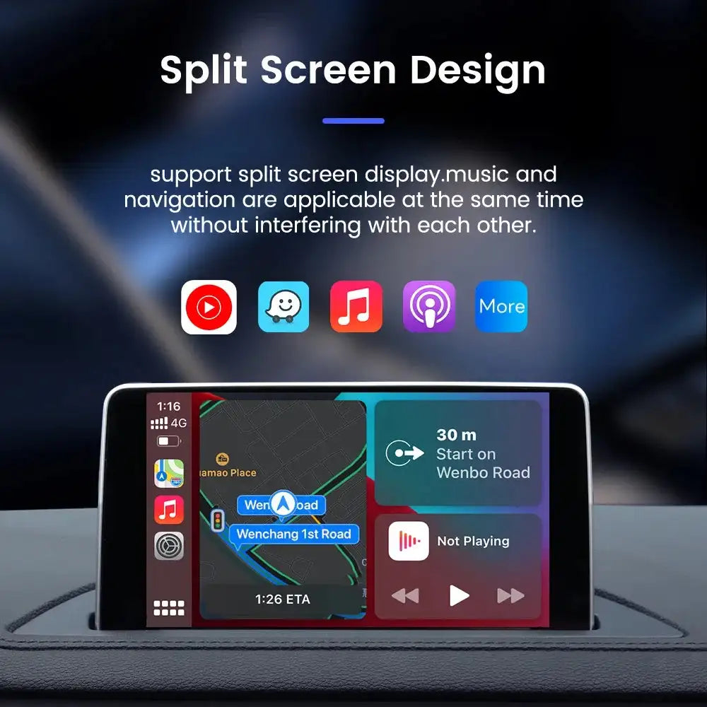 2024 CarlinKit Mini SE CarPlay Wireless Adapter Plug N Play