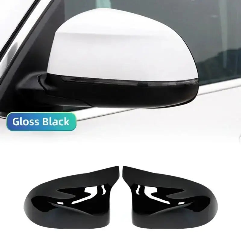 BMW Carbon Fiber Mirror Cover For F25 F26 X3 X4 X5 X6 Bright black