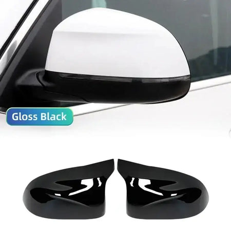 BMW Carbon Fiber Mirror Cover For F25 F26 X3 X4 X5 X6 Bright black