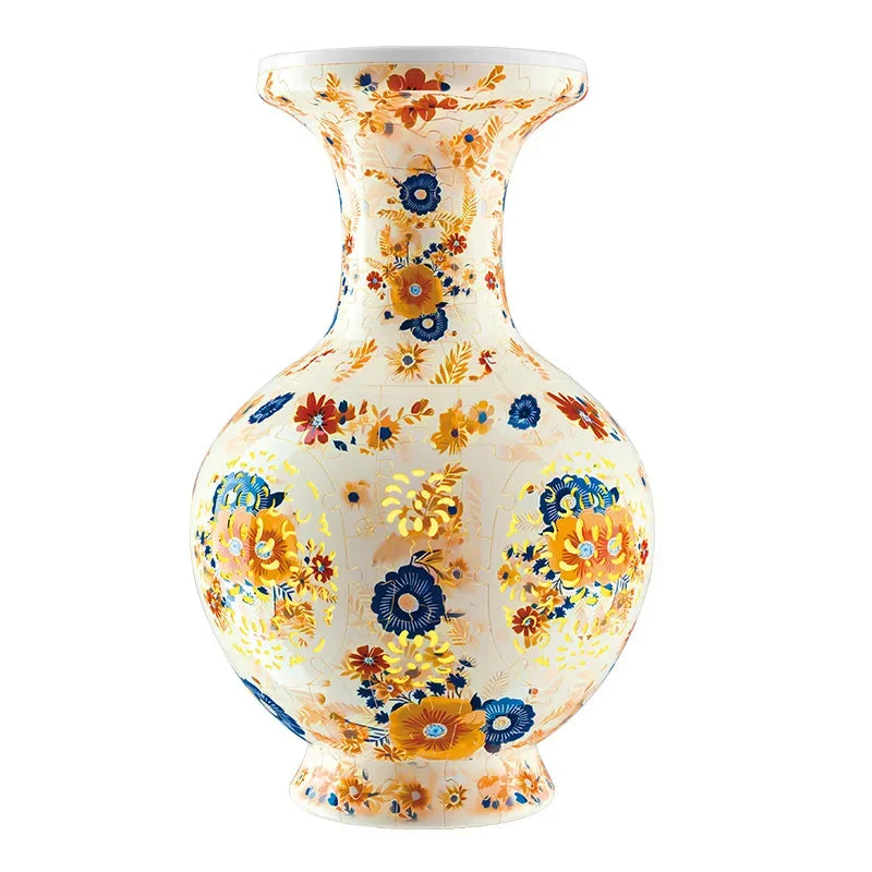 Puzzle Led Fretwork Waterproof Flower Planter &ndash; LED Glow Yellow flower