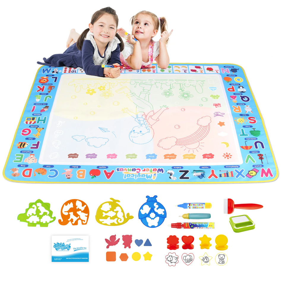 Coolplay Water Doodle Mat &ndash; Reusable Magic Pens for Creative Learning