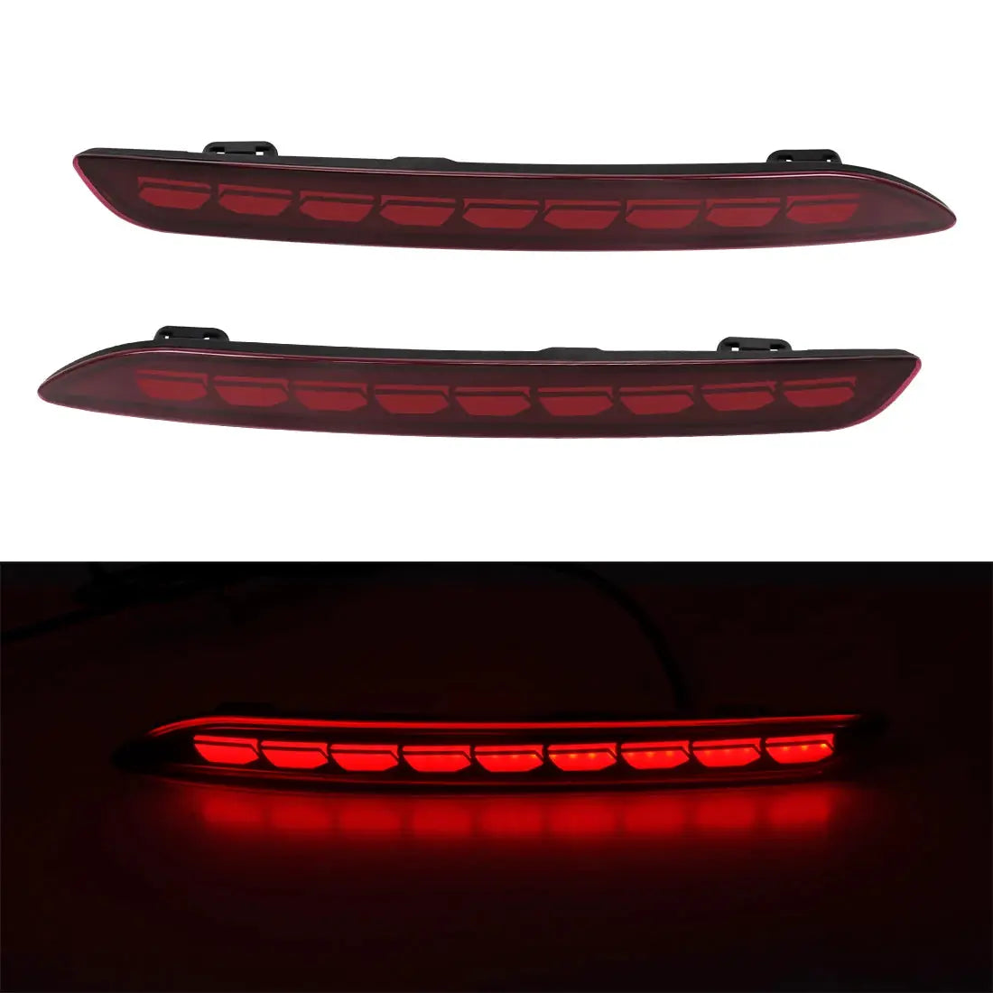 For Honda Accord 2023 2024 LED Rear Bumper Reflector Light Auto Brake Warning Lamp Waterproof Multi-function Car Accessories by InterCyprus Trading Ltd