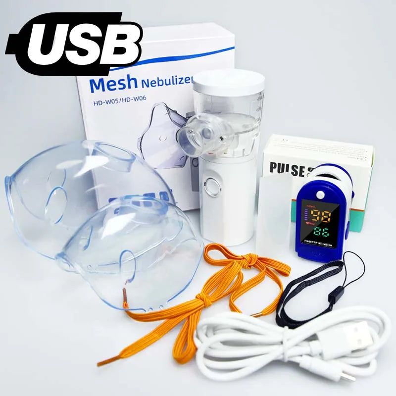 Medische Handheld Draagbare Vernevelaar Inhalator Volwassenen Kinderen ...