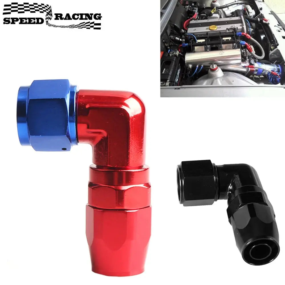 AN10 Straight 90° Degree Aluminum Swivel Hose End Fitting Adapter Oil Fuel Line NPT PLUG by InterCyprus Trading Ltd