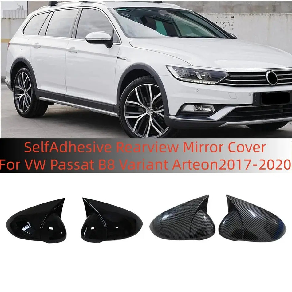 ABS Side Mirror Cover Caps for VW Passat B8 Variant Arteon 2017-2020 by InterCyprus Trading Ltd