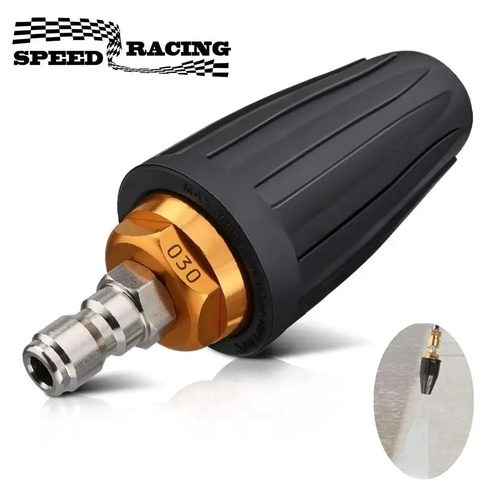 Turbo Nozzle for Pressure Washer 360° Rotating with 1/4" Quick Connector, 3600 PSI, Orifice 2.5/3.0/3.5/4.0 GPM by InterCyprus Trading Ltd