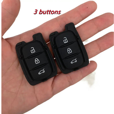 10pcs/lot 2/3 Buttons Rubber Button Pad Replacement for Renault 2 Buttons Remote Key Shell by InterCyprus Trading Ltd