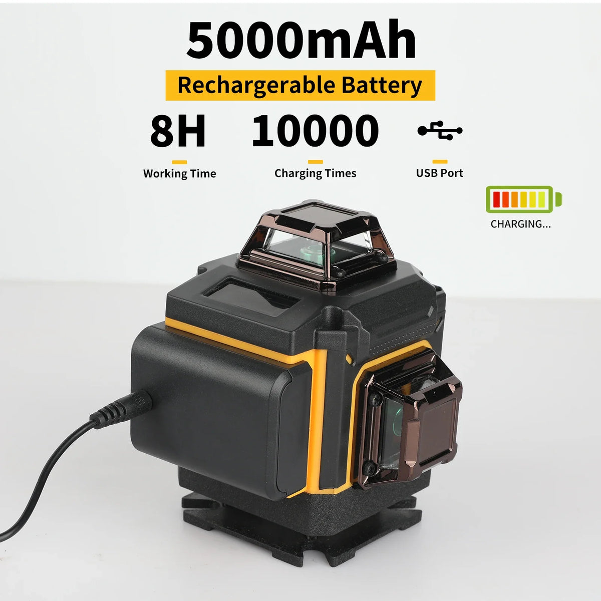 DEWALT 4 Sides 360 Degree Vertical Laser Level &ndash; Green Beam