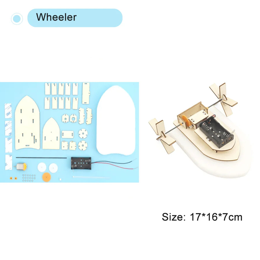 QXLRM DIY Educational Science Kit &ndash; Engaging Hands-On Learning Experience Wheeler