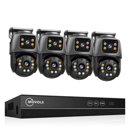 Movols 6MP XMEYE POE Surveillance System &ndash; Dual Lens PTZ