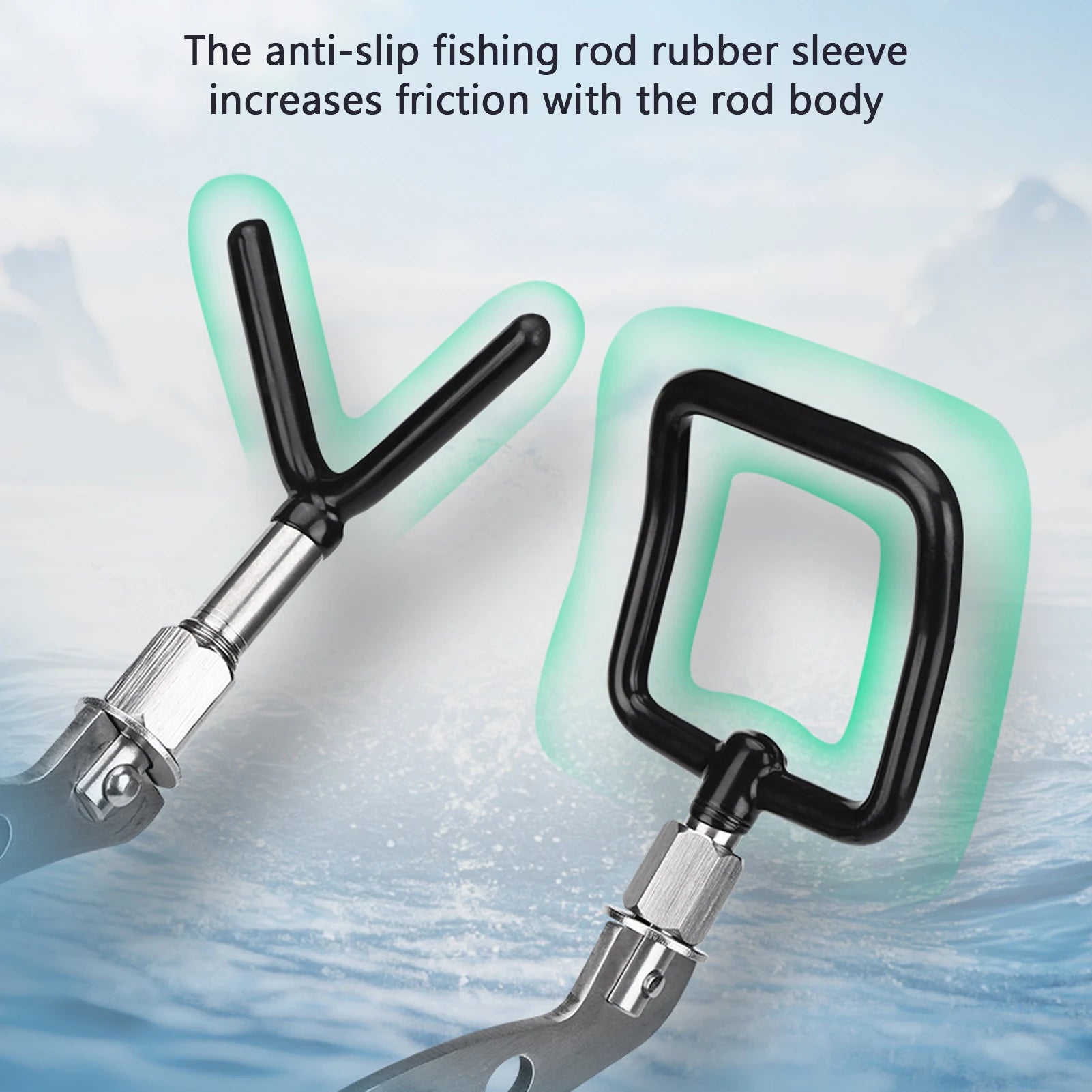 Folding Stainless Steel Rod Bracket &ndash; Anti Slip Grip