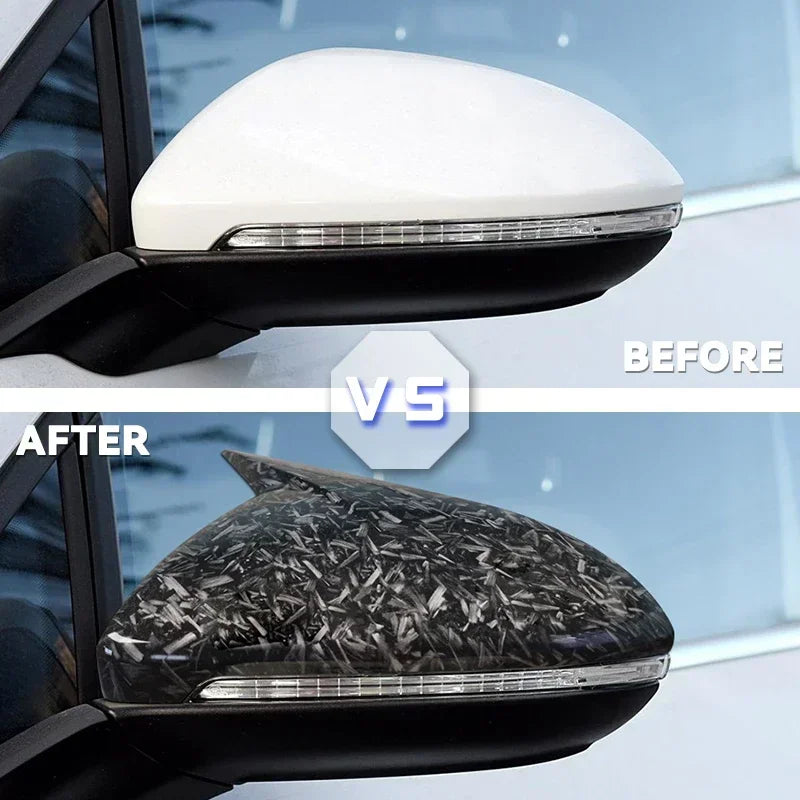 Накладка на заднее зеркало в углеродном стиле для VW Golf 7 2014-2020