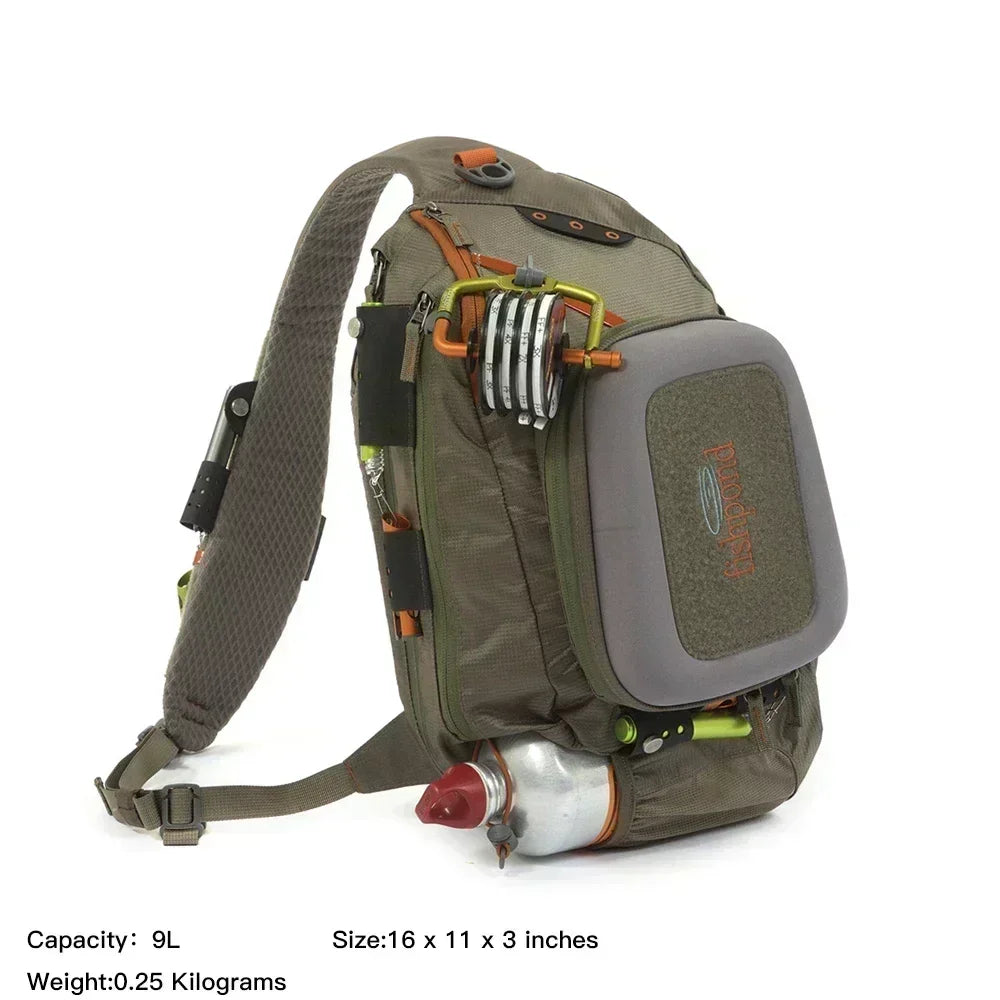 Waist Pack Fly Fishing Chest Pack &ndash; Versatile Wader Belt with Net Slot and 5L Storage Fishing Bag 04
