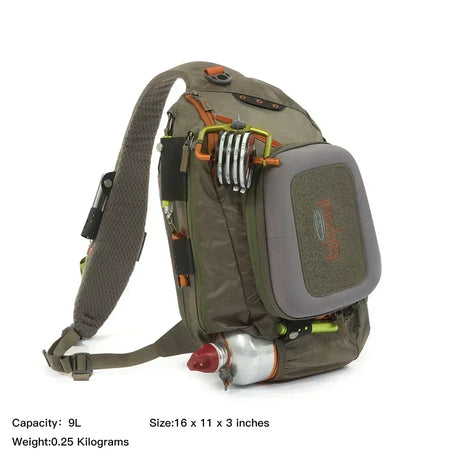 Waist Pack Fly Fishing Chest Pack &ndash; Versatile Wader Belt with Net Slot and 5L Storage Fishing Bag 04