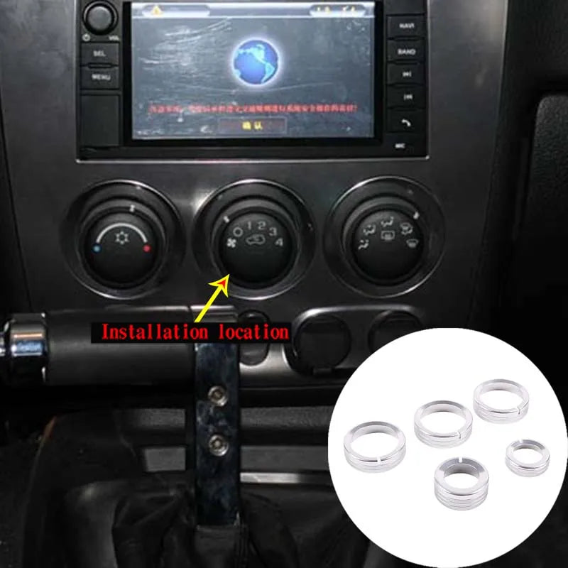 Красное алюминиевое кольцо центральной ручки для H3 2005-2009 годов выпуска