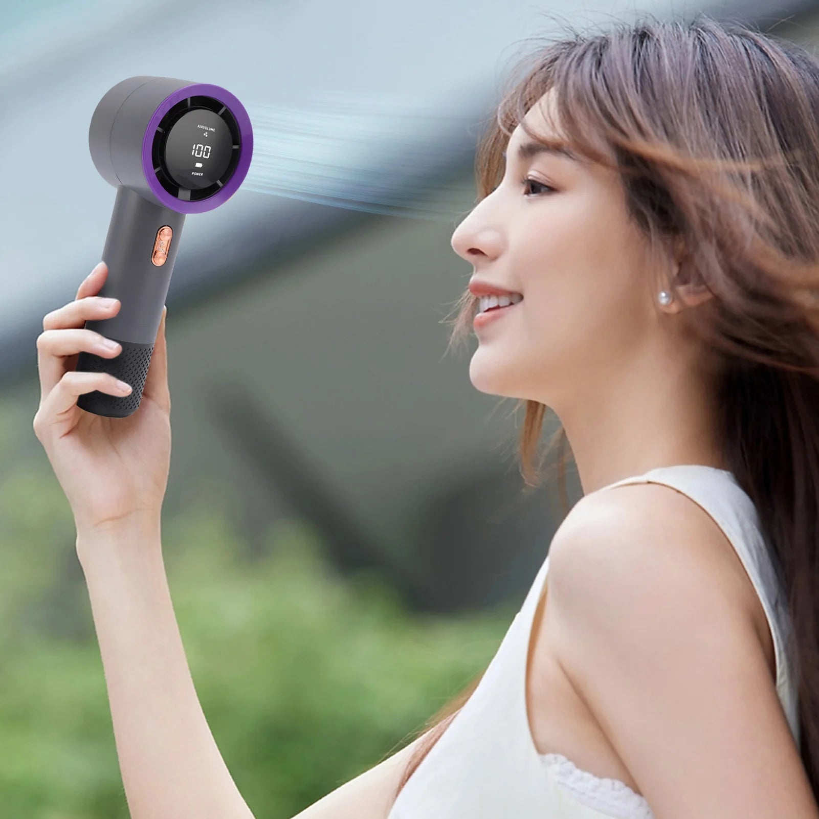 Portable Handheld Turbo Fan ABS Lightweight &ndash; Fast Cooling