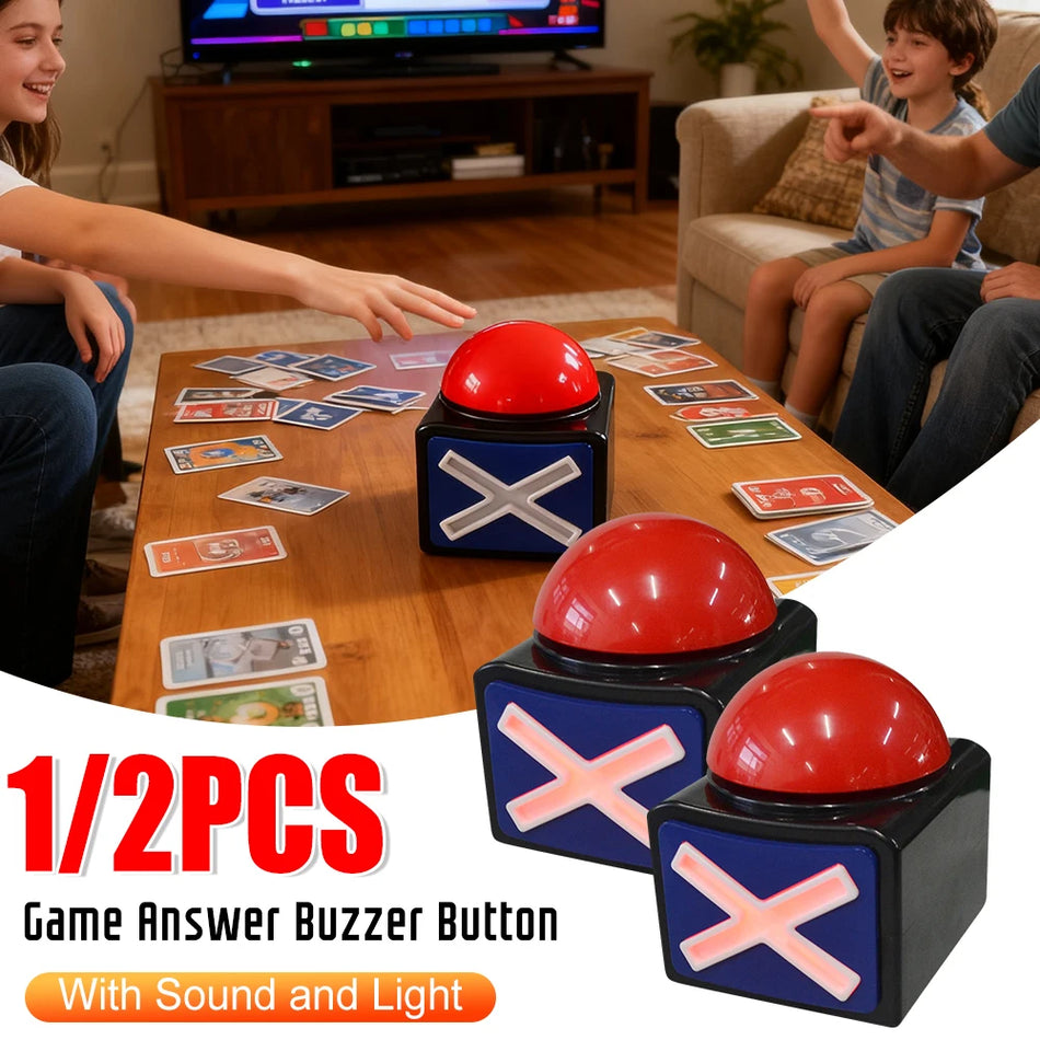 Red Contest Answer Button With Sound And Light Buzzer Quiz