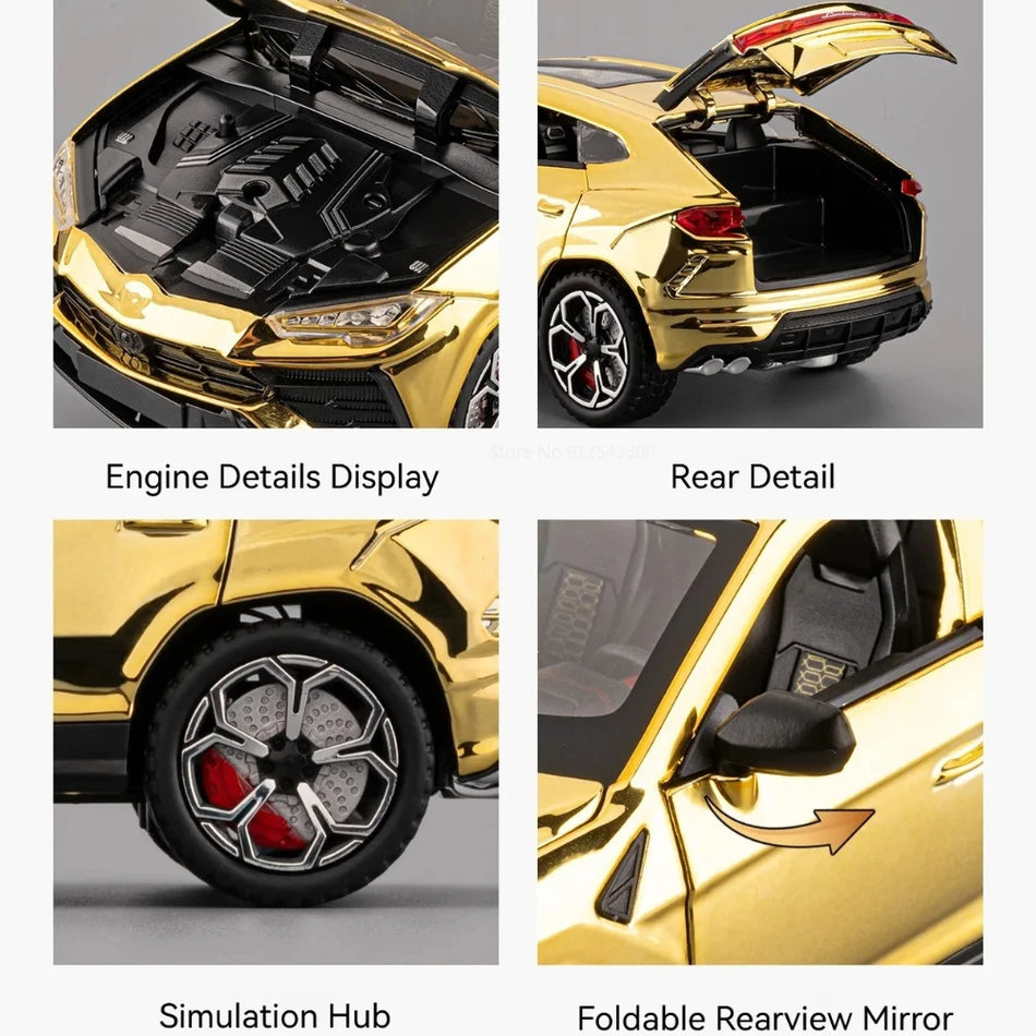 1:24 Urus Revuelto Diecast športni avto igrača z odprtimi vrati in povlečno akcijo