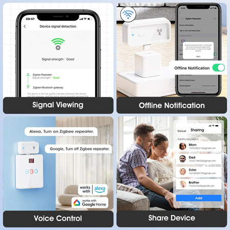 Tuya ZigBee Signal Repeater Type C - Smart Home Range Extender