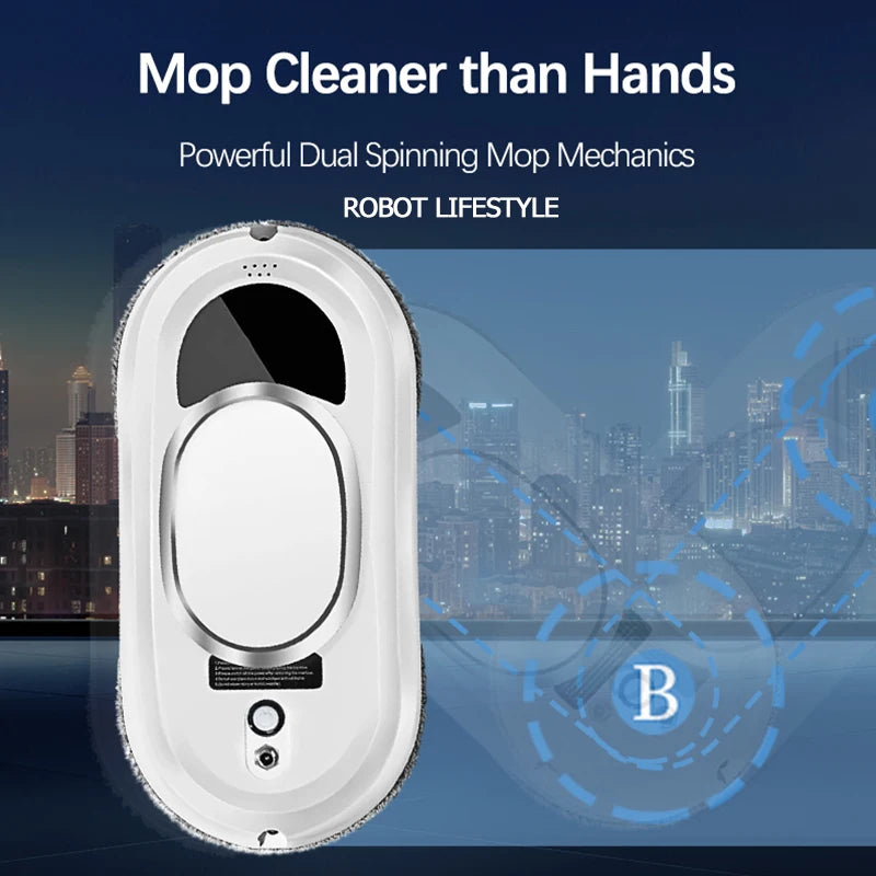 Robot Window Cleaner 90W Remote Auto Glass Washing