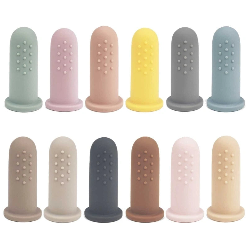 Food-Grade Silicone Baby Finger Toothbrush for Infants 0-2 Years