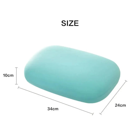 Portable Sponge Nap Pillow Macaron Color Soft Neck Pillow Multifunction Cervical Support Travel Sleeping Pillow Office by InterCyprus Trading Ltd