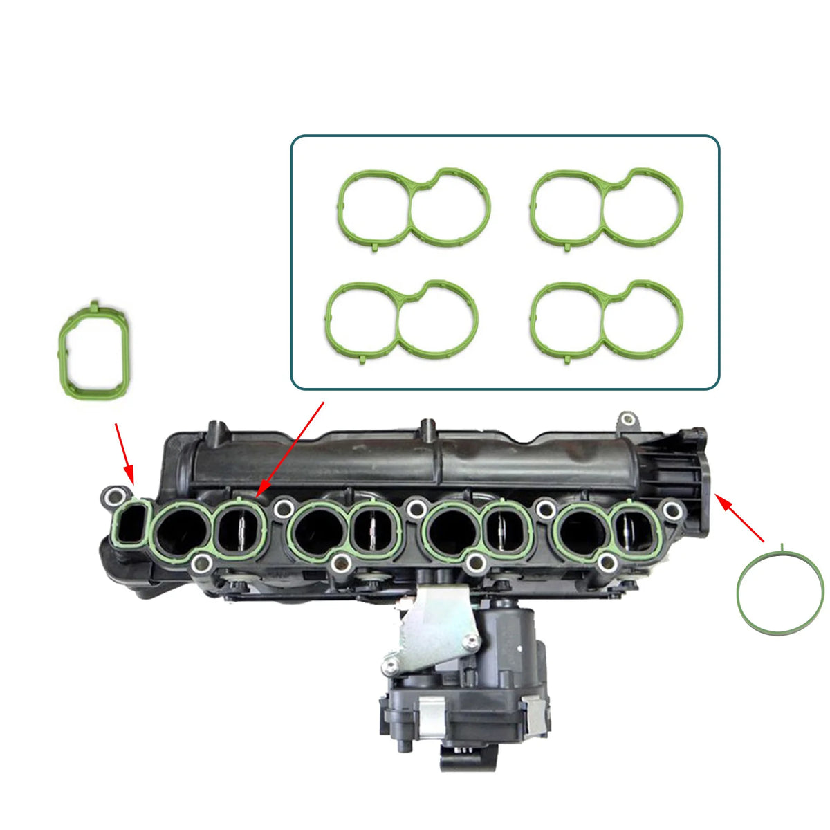 Swirl Flap Repair Kit With Gasket For Opel Vauxhall 2.0 CDTI by InterCyprus Trading Ltd