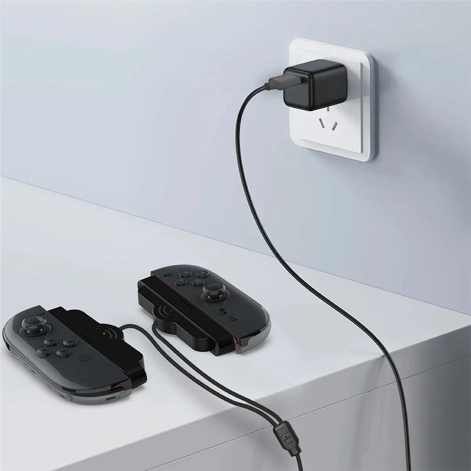 Câble de chargeur double Joy Con 2 en 1 1m pour Nintendo Switch