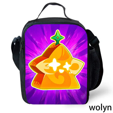 Wolyn Customisable Anime Fruit Lunch Bag &amp; Backpack for Kids Color005 / CHINA