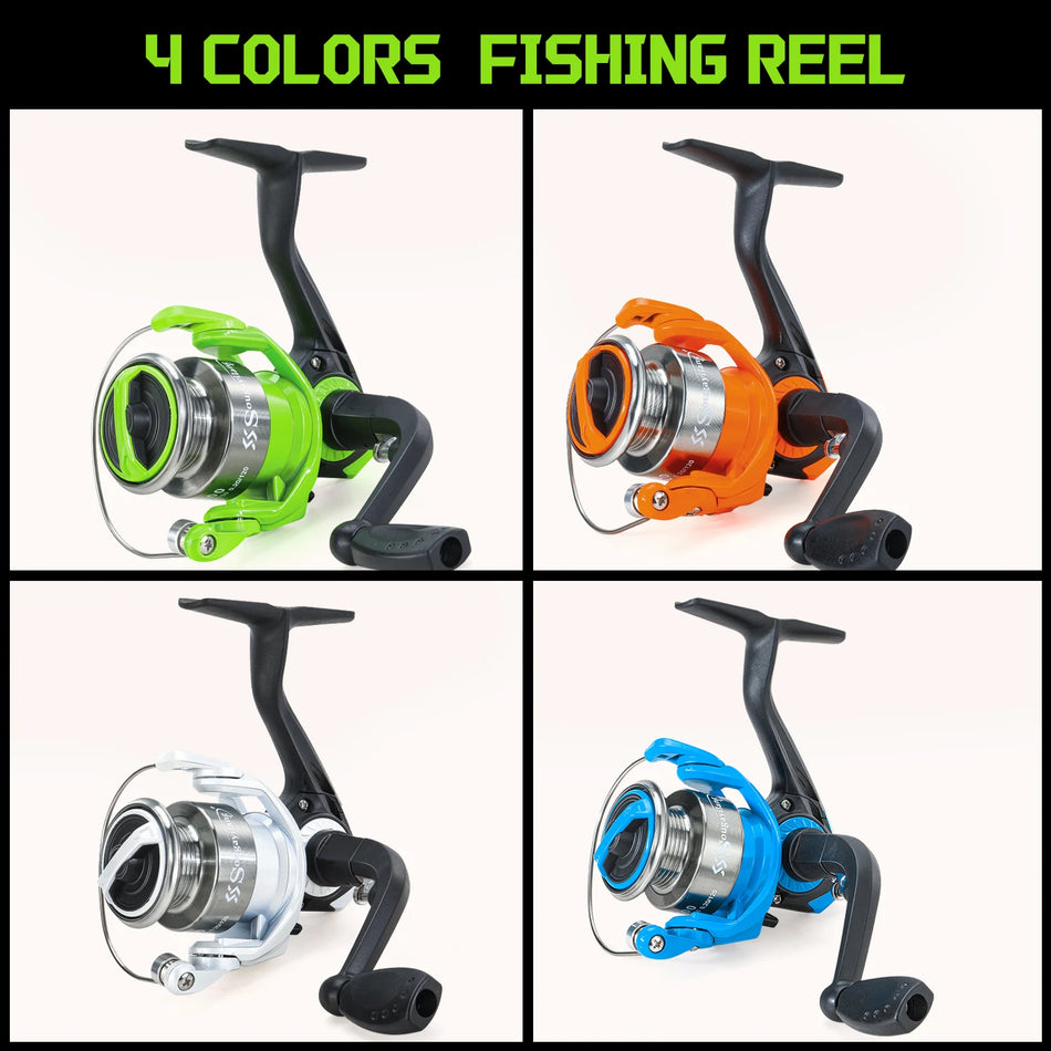 Sougayilang 4-Color Spinning Reels - Lightweight &amp; Durable for Freshwater and Saltwater