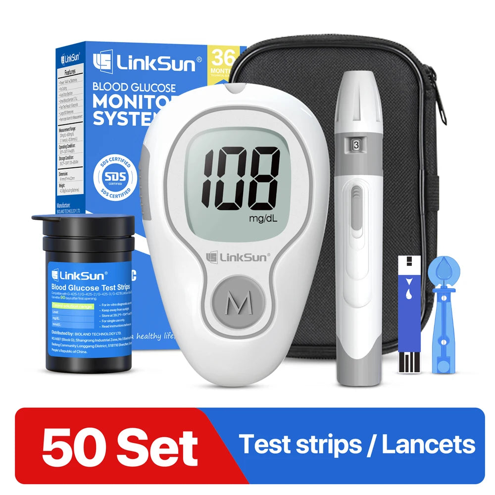 LinkSun G-425-3 &ndash; Blood Glucose Test Kit With Strips G-425-3 50suit / CHINA