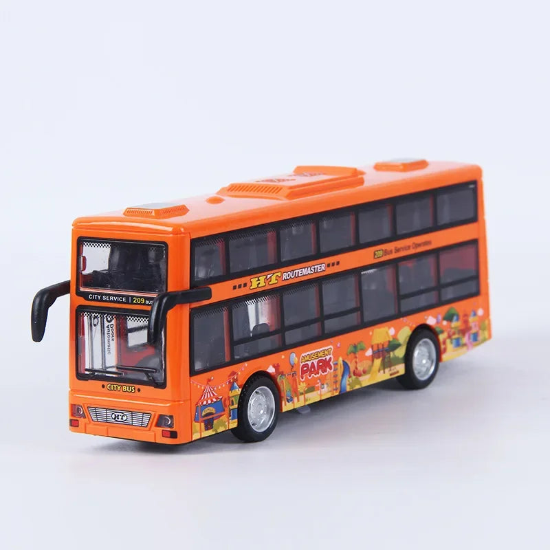 Double-Decker Bus Diecast &ndash; Pull-Back Action Vehicle