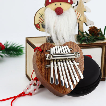 Mini 8-Key Thumb Heart-shaped Kalimba Piano Set &ndash; Portable CHINA