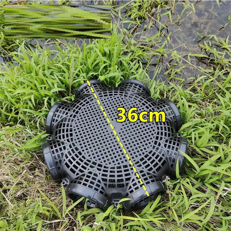 Durable Black Fish Net Cage for Eel and Loach Fishing - Plastic Trap Pot