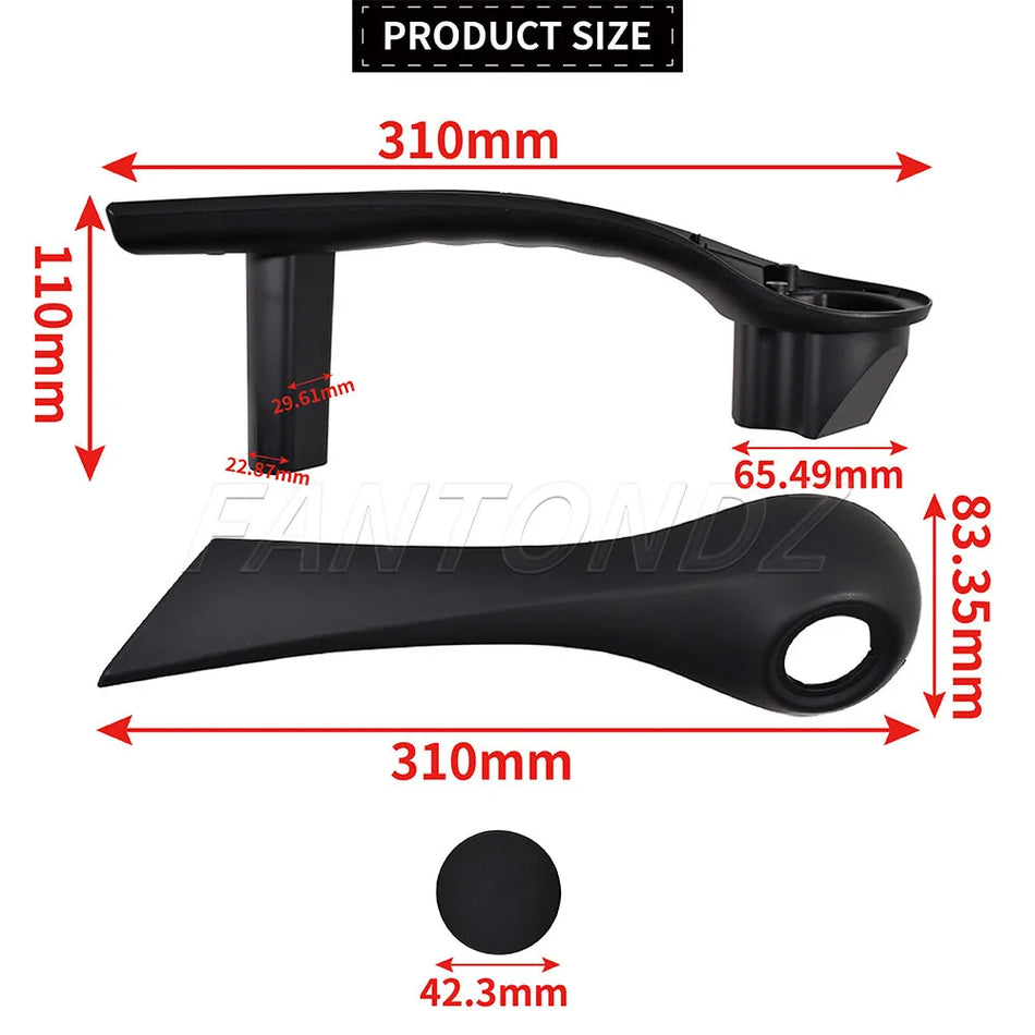 Front Inner Door Handle For Renault Megane Mk2 Black 2002-2009