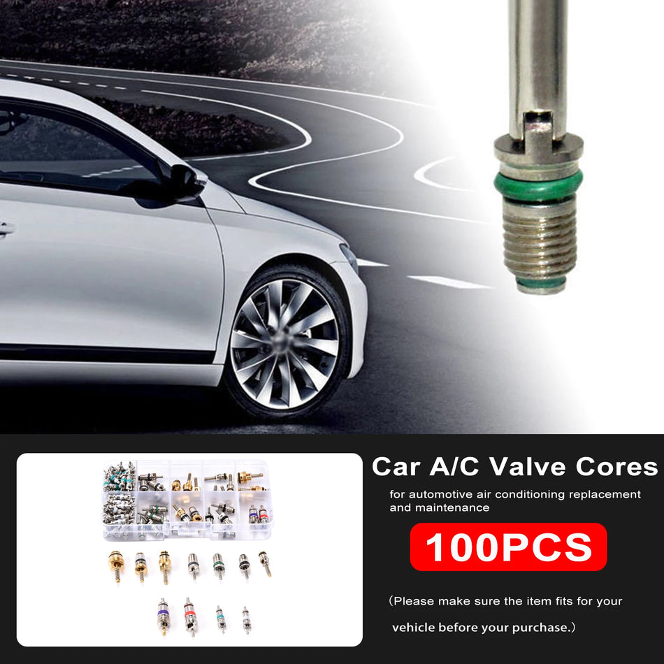 Kit de Ferramentas para Remoção e Núcleos de Válvula de Ar Condicionado R134A para Reparação de Ar Condicionado de Carro