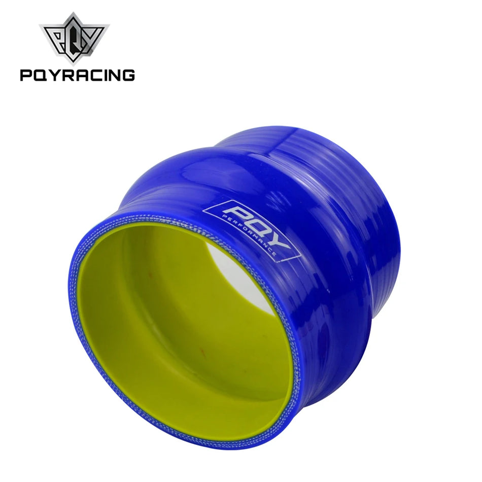 PQY Zila un Dzeltena Silikona Intercooler Šļūtene 3.0 Collas 76mm Izliekta Taisna