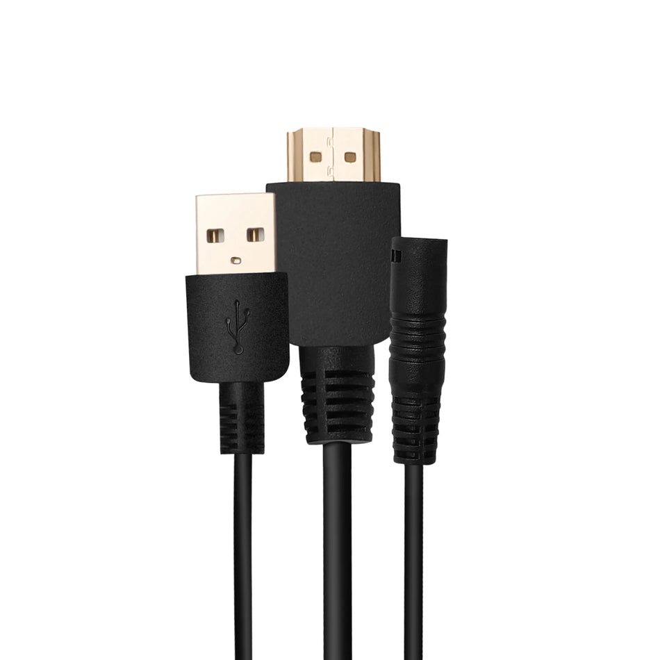 Huion 3-i-1-kabel för Kamvas 22 och Kamvas 22 Plus USB-C-ström