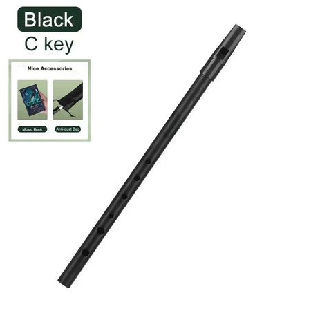 Miwayer Tin Penny Whistle C D Key &ndash; Authentic Irish Tone C Key Black