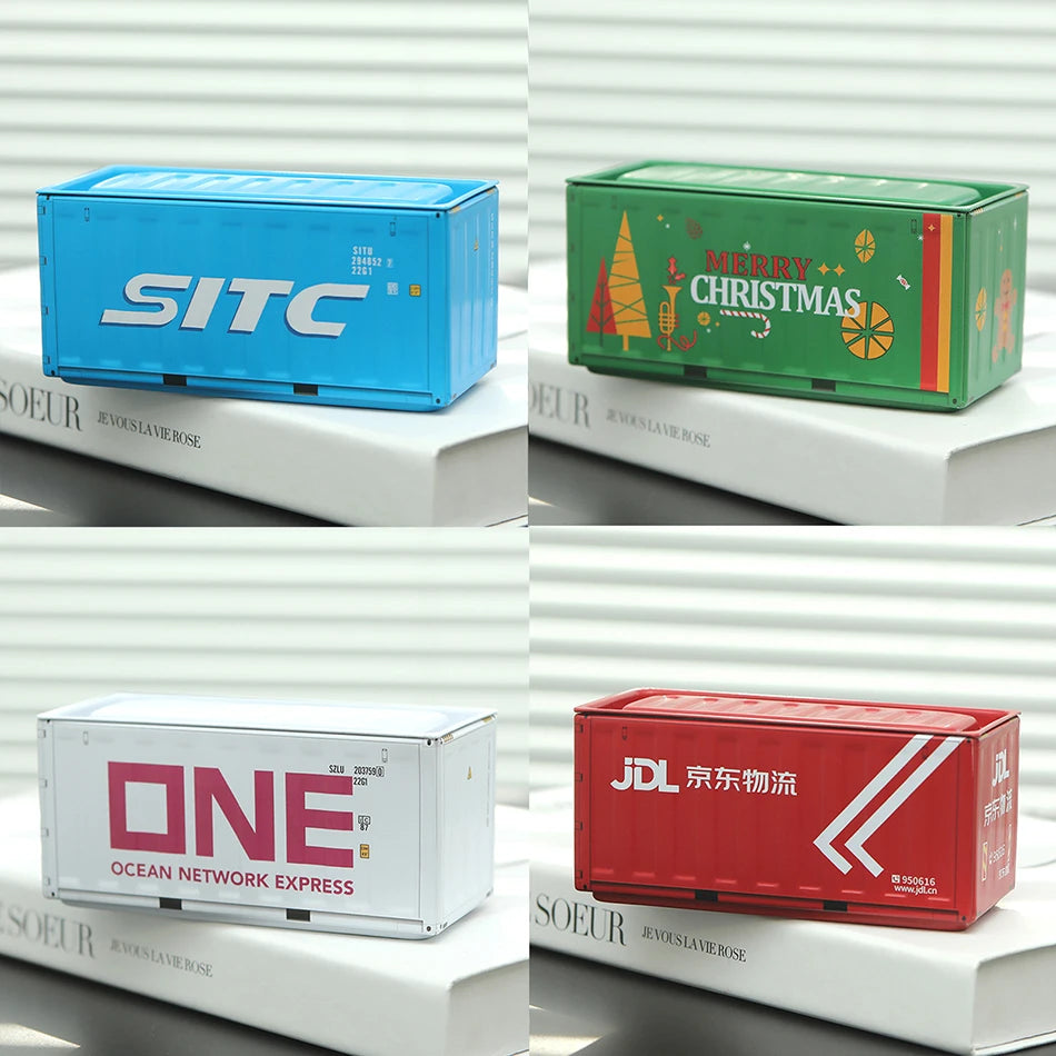 Coolplay Retro Industrial Iron Mini Storage Box Set &ndash; Creative Desktop Decoration 4pcs H / no dolls