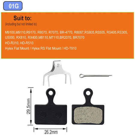 8Pairs Shimano M9000 Resin Disc Brake Pads &ndash; Durable Stop 8pairs 01G