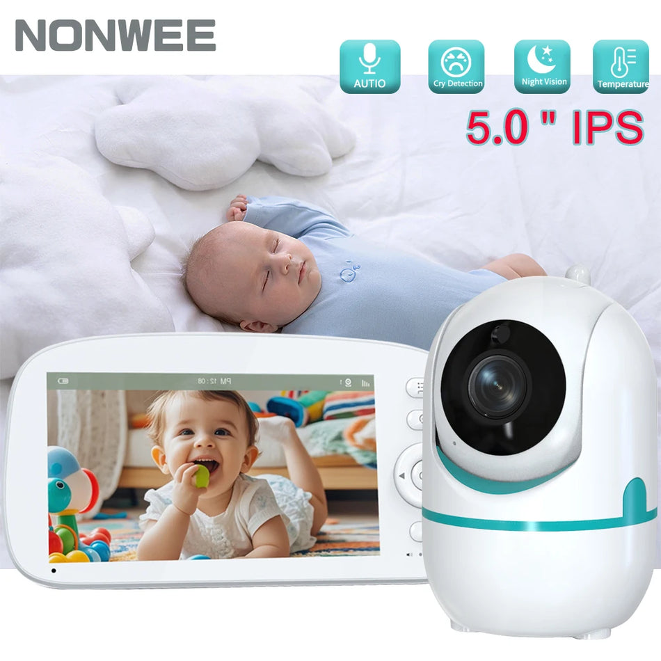 5-Inch HD Video Baby Monitor with Secure Wireless Audio &amp; Video US Plug / CHINA