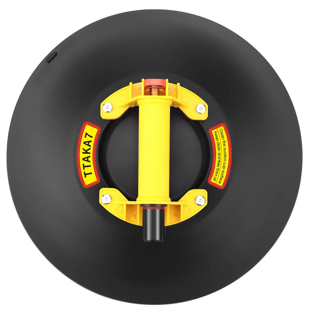 8 Inch Electric Vacuum Suction Cup Lifter &ndash; 250Kg Capacity yellow