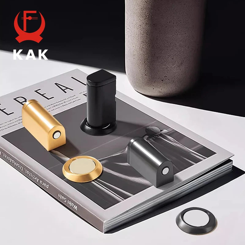 KAK Невидимый Регулируемый Магнитный Упор для Дверей Цинковый Сплав