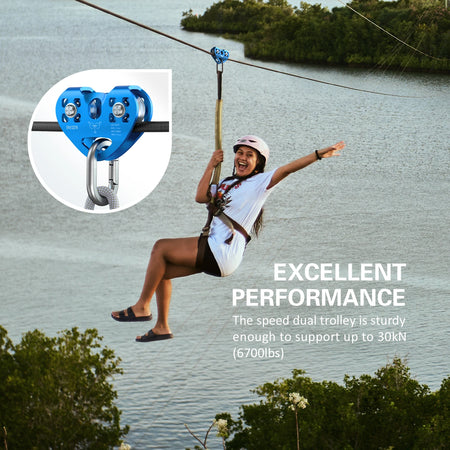 Lixada 30kN Cable Trolley Pulley &ndash; Ball Bearing Pulley