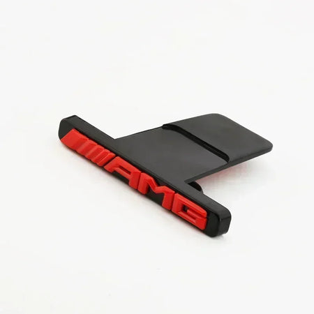 Premium Car Hood Grill Emblem Badge for Mercedes Benz AMG Models - Fits GLA, GLC, GLE, GLS, GT, A, C, E, G Class &amp; More Red