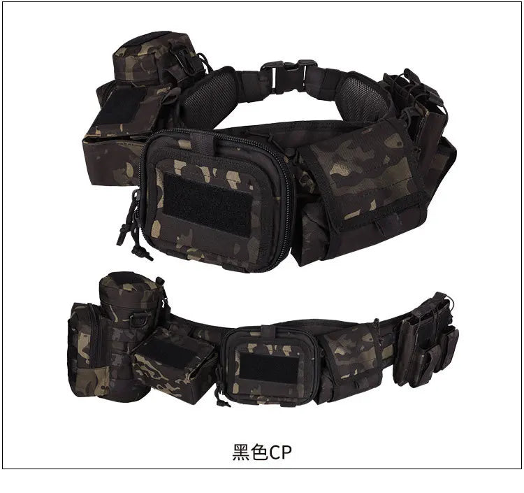 Yakeda Tactical Waist Bag &ndash; Ultra Lightweight Comfort Black CP / CHINA