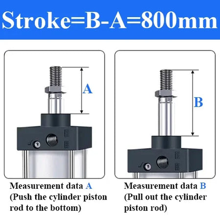 SC Bore 63mm Stroke 25-1000mm Pneumatic Cylinder &ndash; Durable Stroke 800mm / SC63 (Bore 63mm)