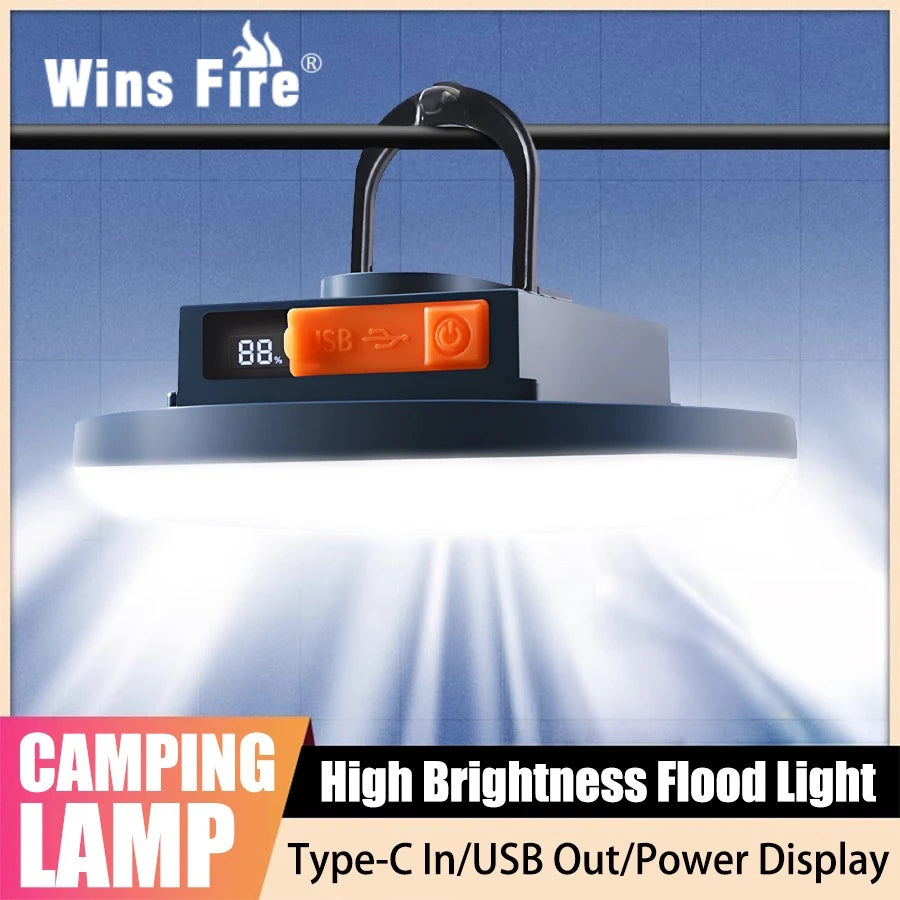Wins Fire Rechargeable Camping Lantern &ndash; Exceptional Brightness and Versatility