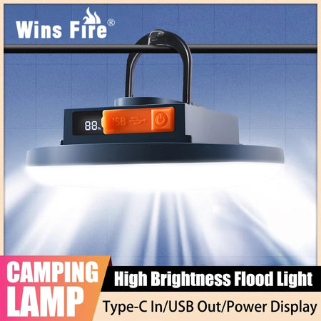 Wins Fire Rechargeable Camping Lantern &ndash; Exceptional Brightness and Versatility